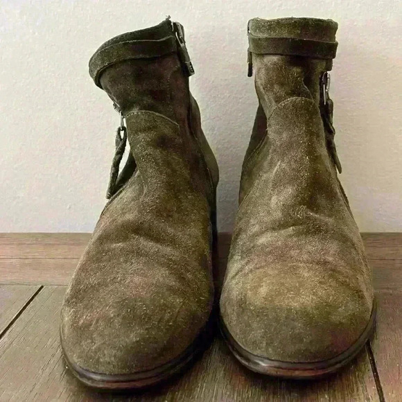 Alberto Fermani Green Suede Boots Womens size 7.5 US - Picture 2 of 9